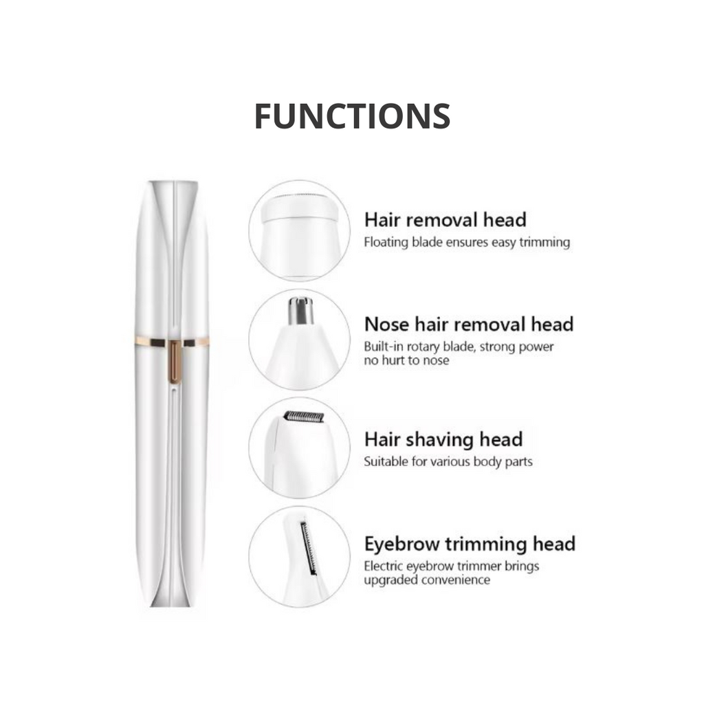 4-in-1 Rechargeable Shaver - Face & Body Grooming