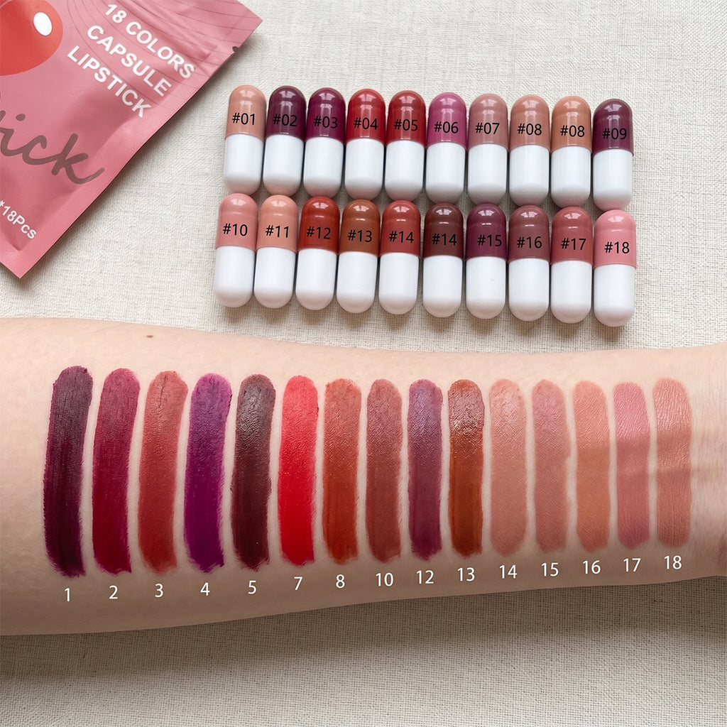 LipPop™ 18 Capsule Lipstick Shades Set