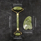 Jade Roller & Gua Sha Set - Facial Massage Tools