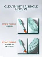 One-Click Self Cleaning Hair Brush