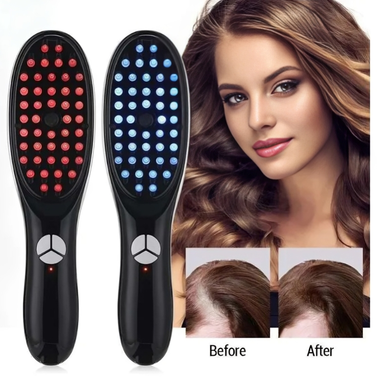 LED Hair Growth Therapy Brush with Red Light