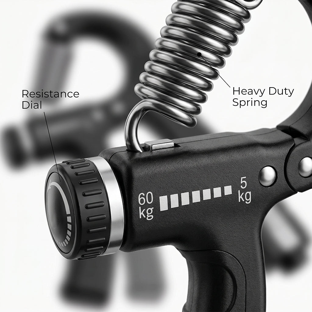 GripMaster Pro™ Adjustable Resistance Hand Gripper