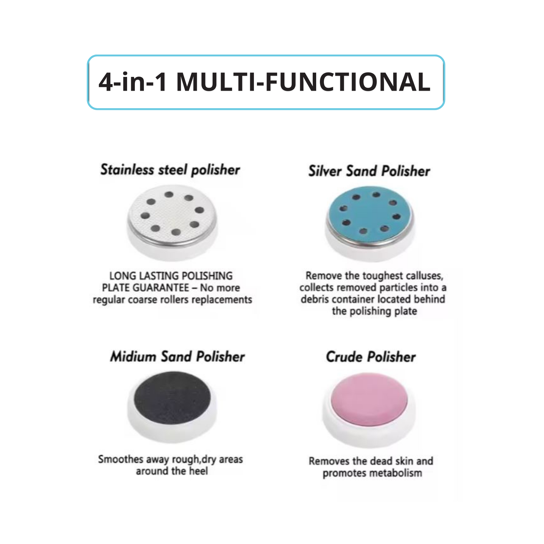 4-in-1 Electric Pedicure Tool – Callus Remover
