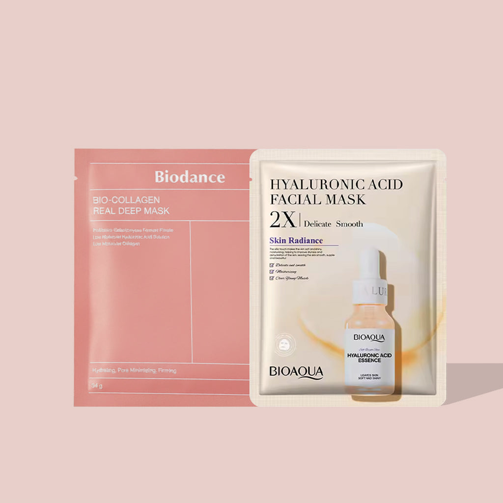 Biodance Collagen Mask + Bioaqua Hyaluronic Acid Mask