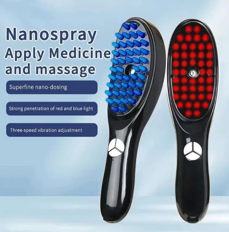 LED Hair Growth Therapy Brush with Red Light