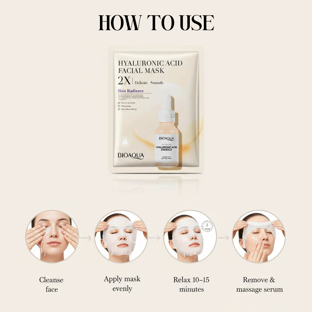 BIOAQUA Hyaluronic Acid Face Mask Skin Radiance