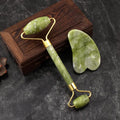 Jade Roller & Gua Sha Set - Facial Massage Tools