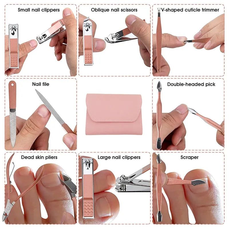 16-PCS Professional Manicure Pedicure Kit