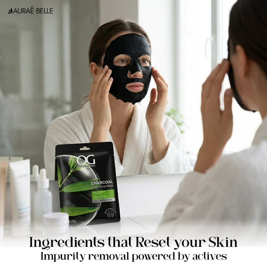 OG CHARCOAL Black Tissue Mask
