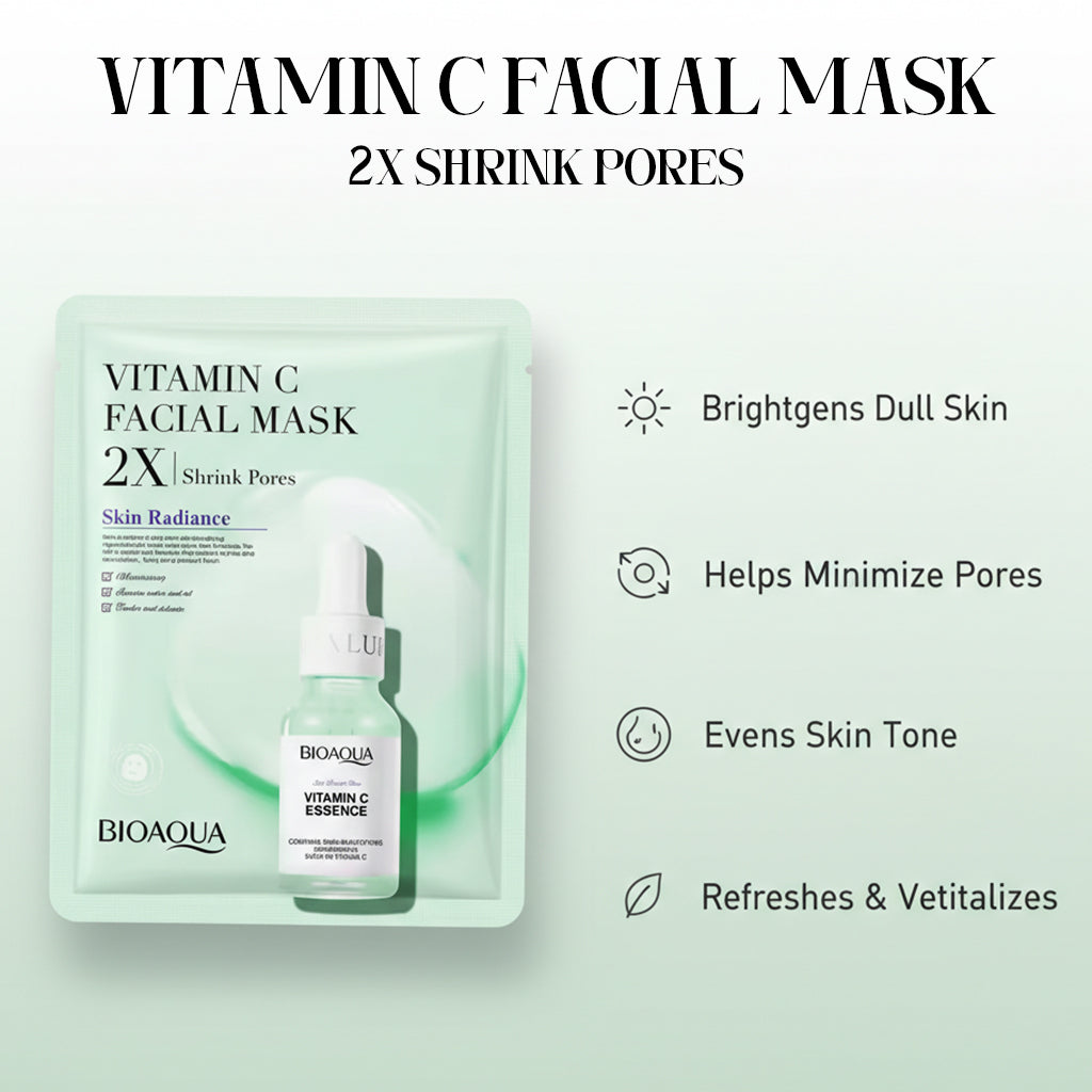 BIOAQUA Vitamin C Brightening Face Sheet Mask