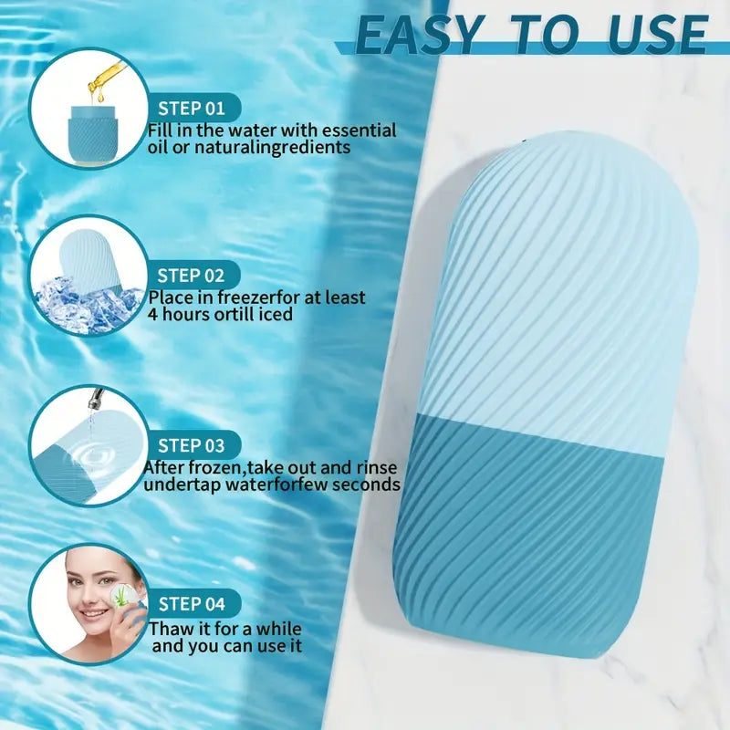 Facial Silicone Ice Roller For Skin Brightening