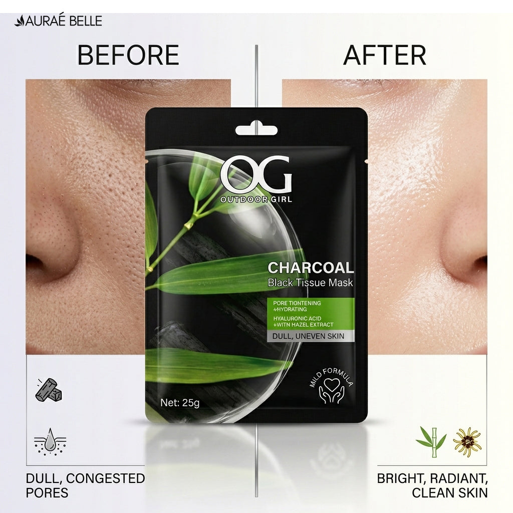 OG CHARCOAL Black Tissue Mask