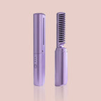 2 in 1 Rechargeable Hair Straightening Electric Brush For Men and Women