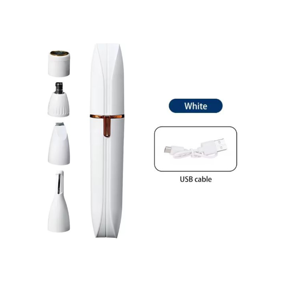 4-in-1 Rechargeable Shaver - Face & Body Grooming