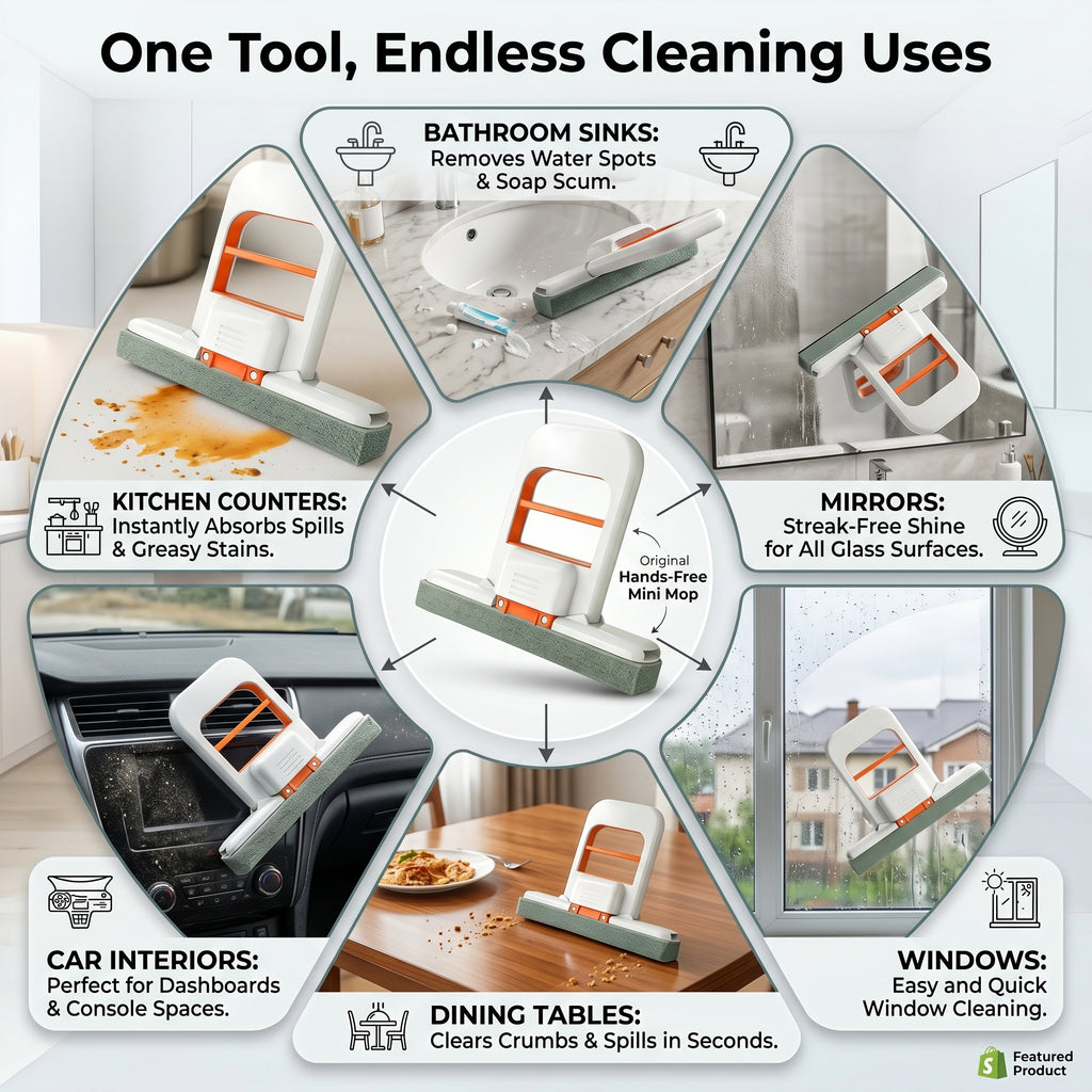 Self-Squeezing Mini Foldable Mop™