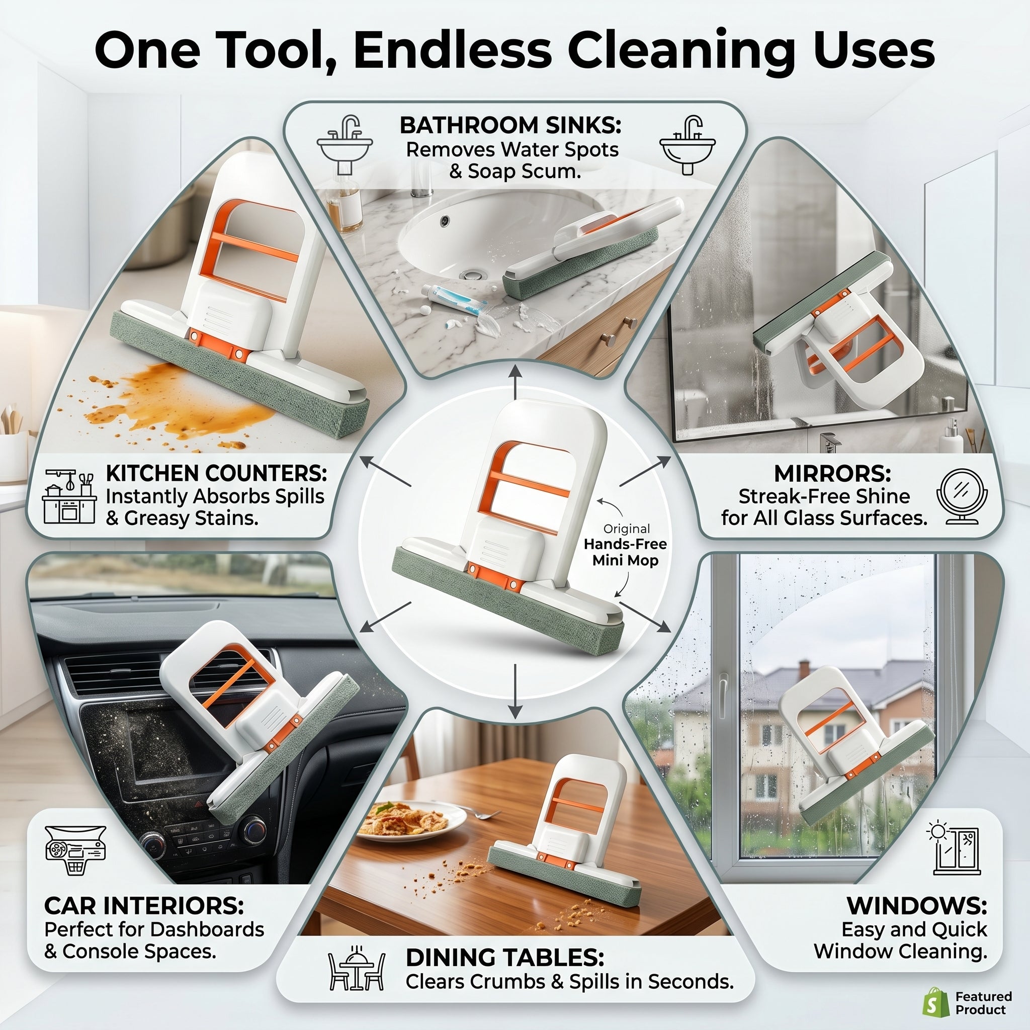 Self-Squeezing Mini Foldable Mop™