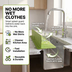 SplashShield™ Kitchen Sink Splash Guard with Suction